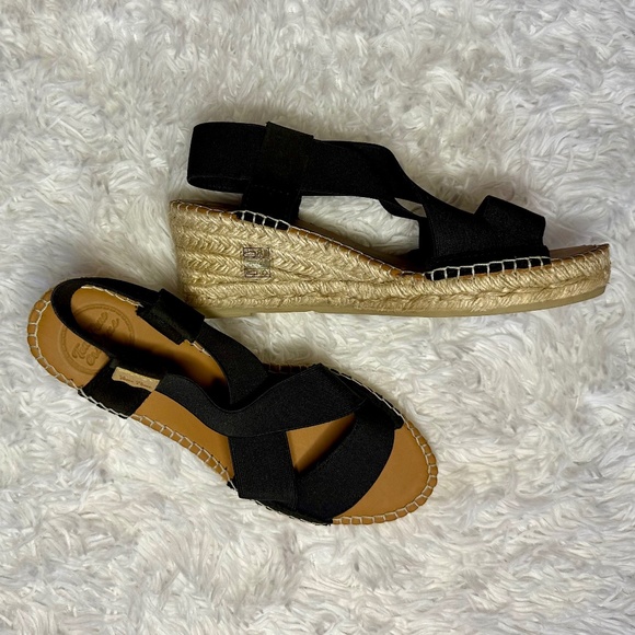 Toni Pons Shoes - Womens Black Wedge Espadrille Sandal (Size EU 36 / US 6) - Toni Pons
